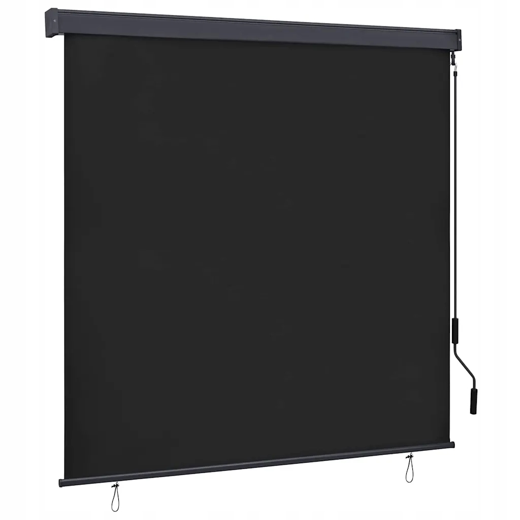 vidaXL Roleta se záclonami Antracit 180 x 250 cm Textil a hliník