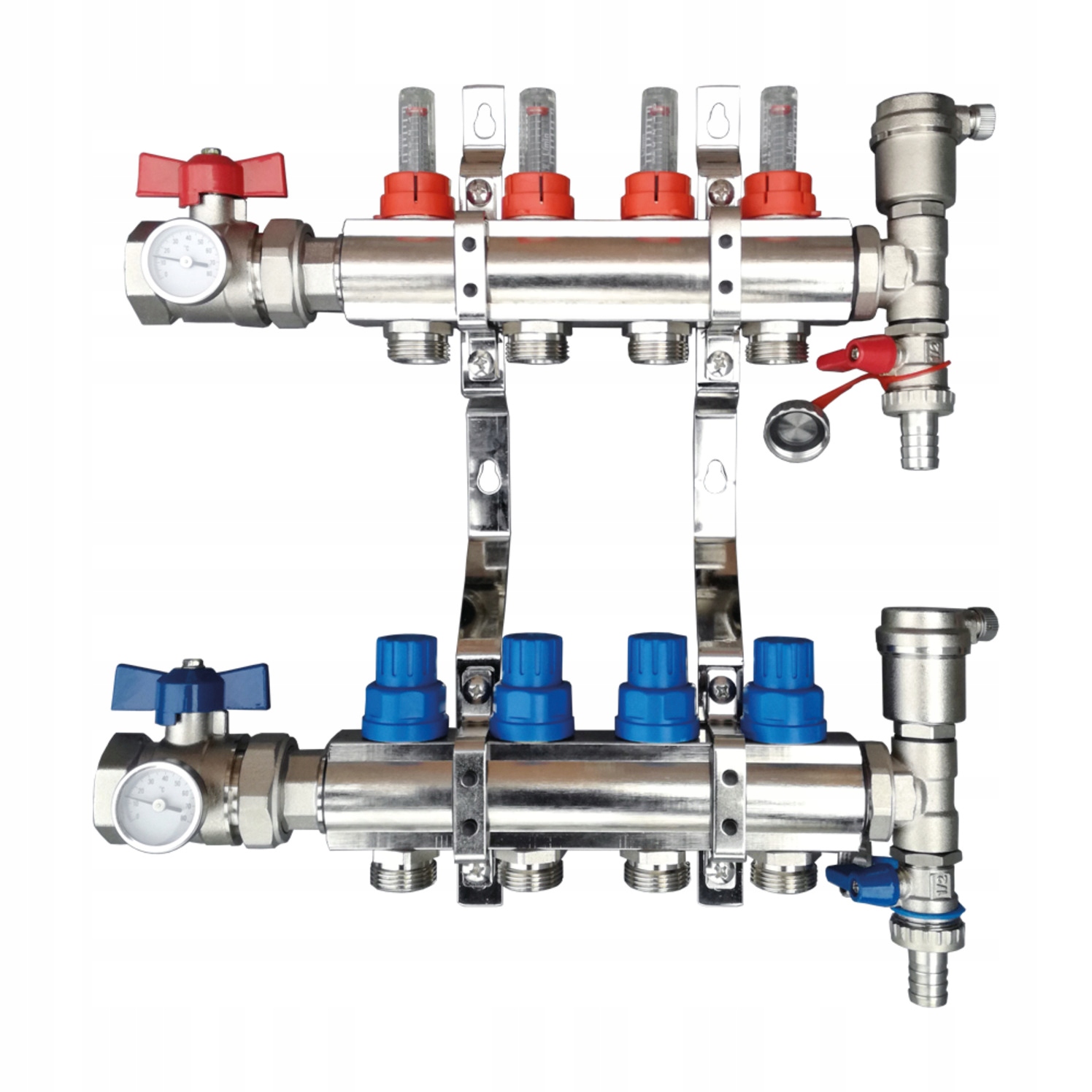 Rozdeľovač 09 Op Prémiový Mosadz-niklo, Rotametre, Zaw. Reg. M30 X 1.5