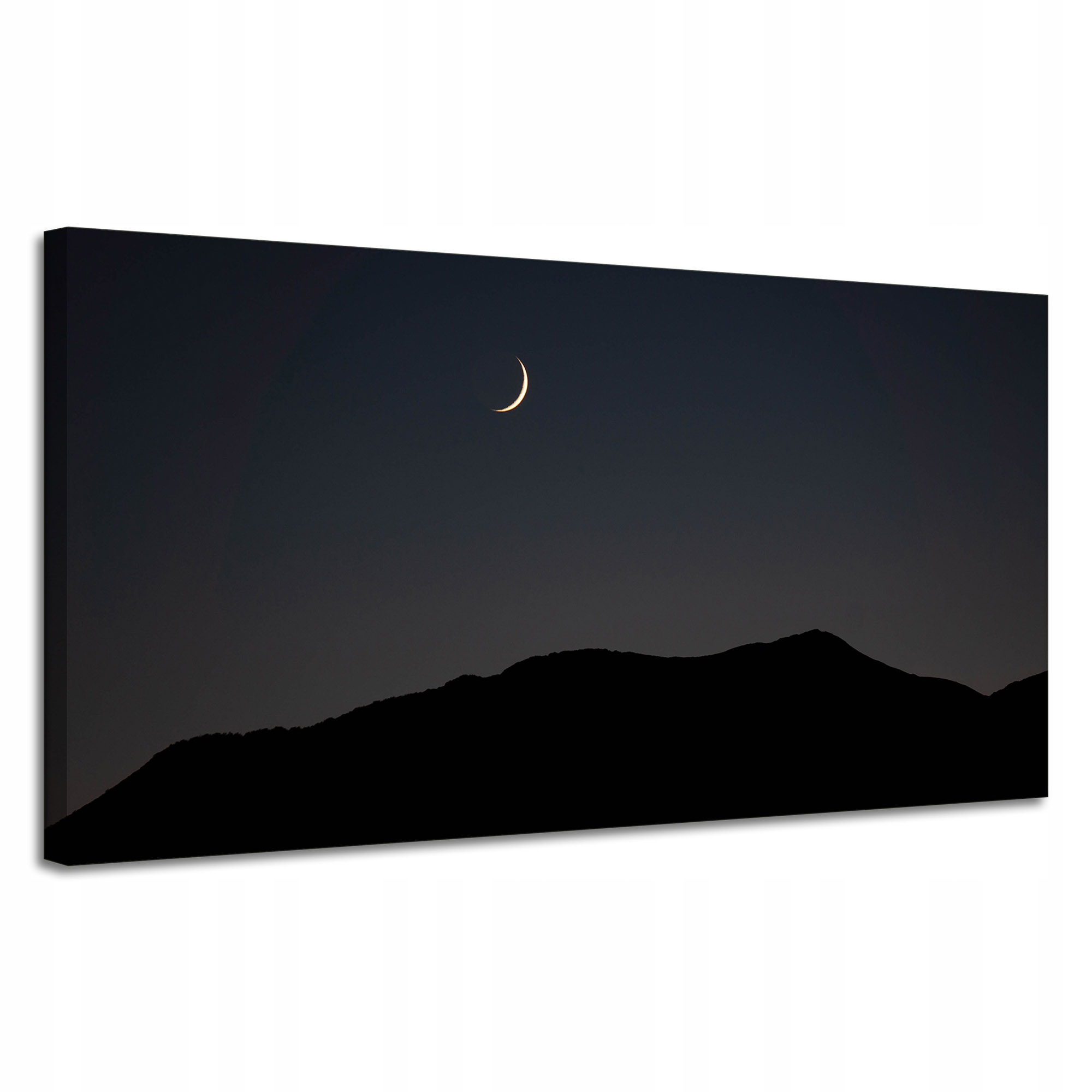 Obraz na plátně Příroda Noc Temnota Měsíc Hory 120x60