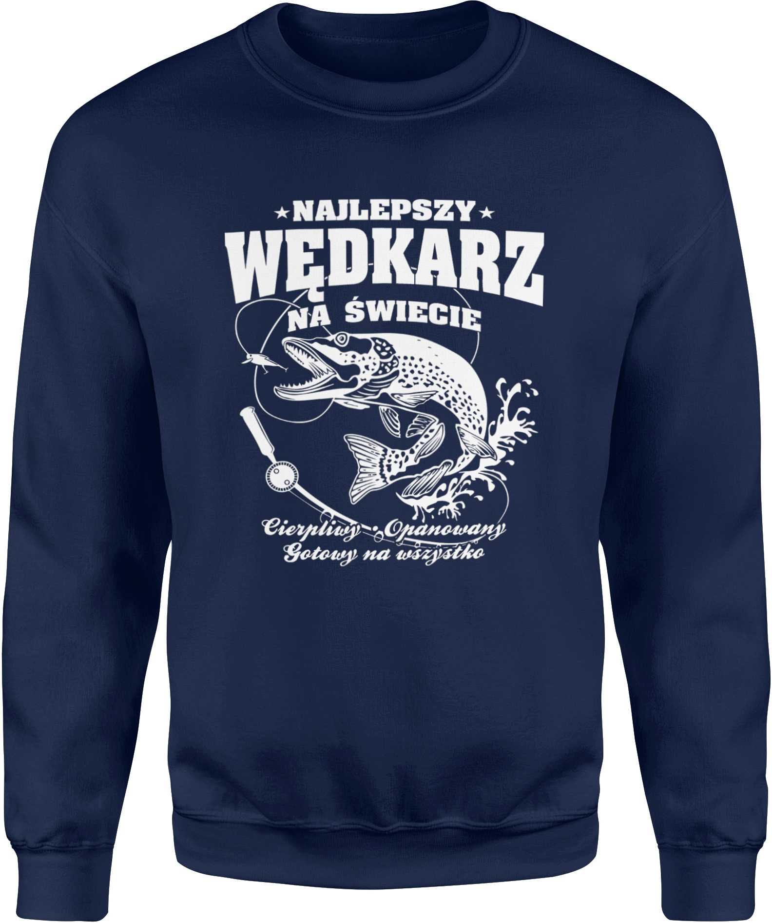 

Męska Bluza Z Kapturem Prezent Dla Wędkarza R. XL