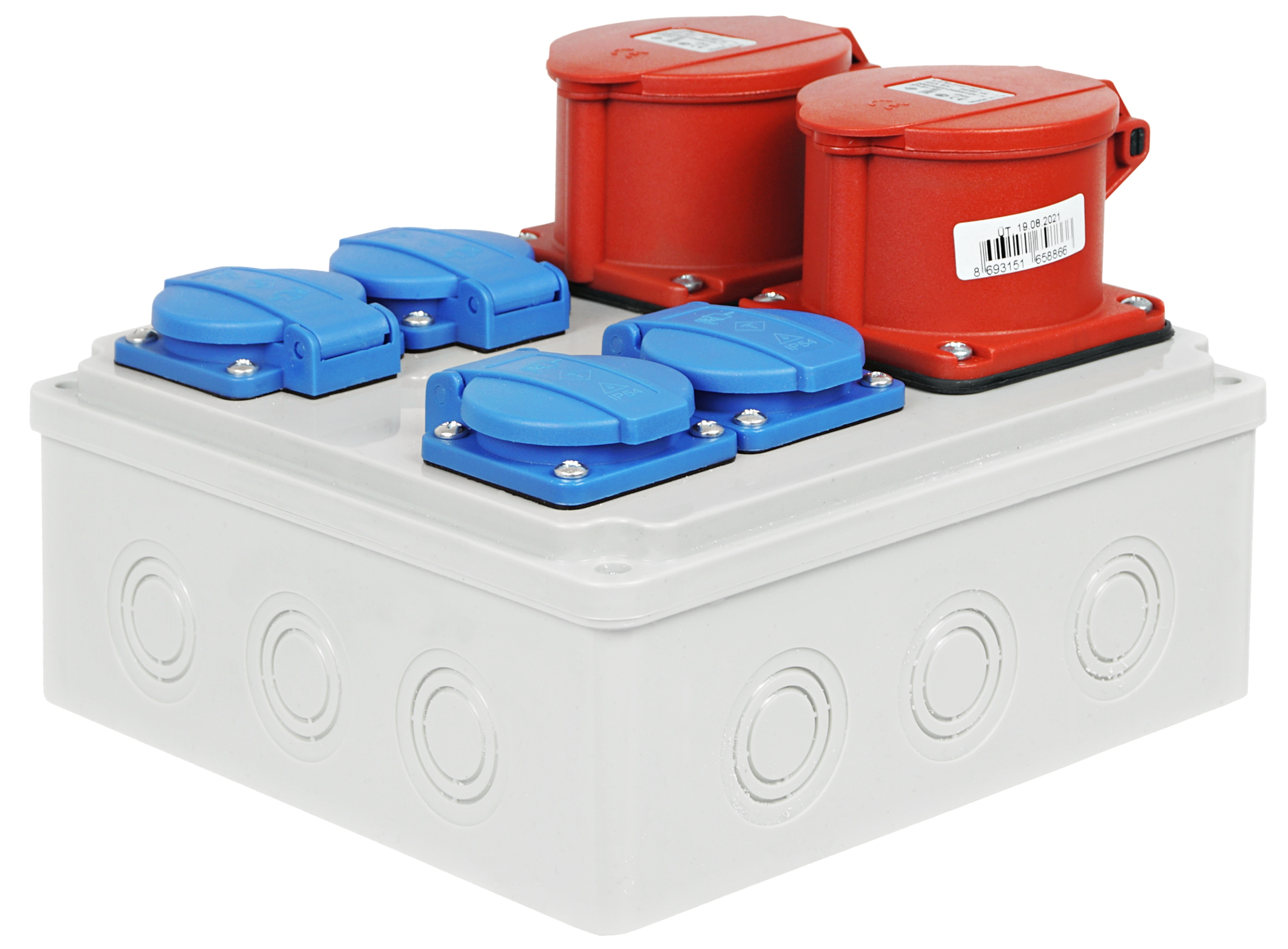 ROZDZIELNICA ROZDZIELNIA BUDOWLANA 2X32/5 4x230V Stopień ochrony IP IP44