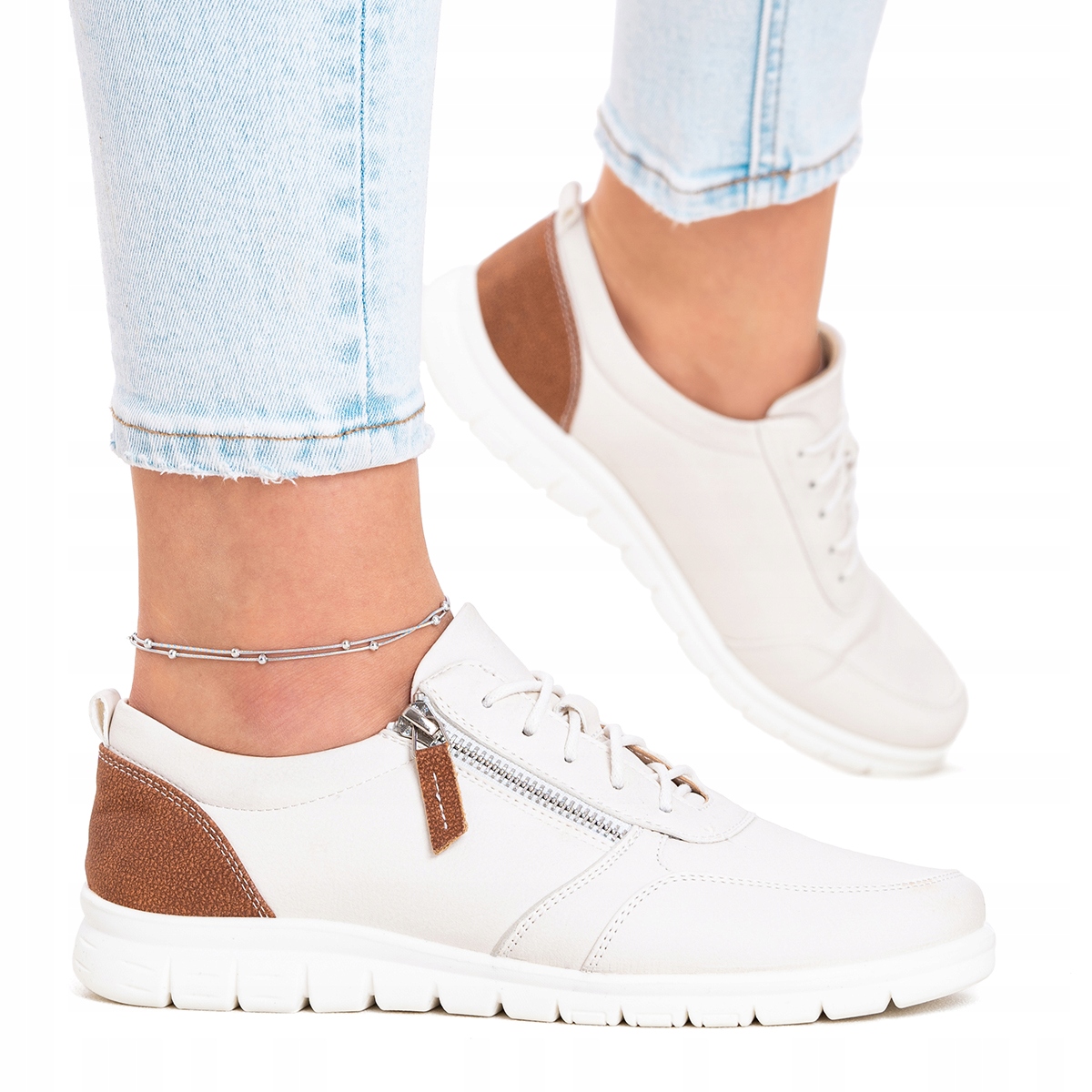 Sportovní boty vč. kůže lehké polobotky Tuhost H pohodlné Zip Wojtyłko 38