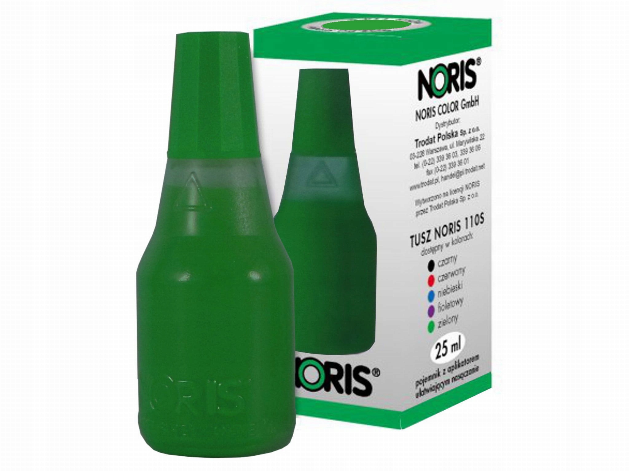 Tusz do stempli NORIS 110S 25ml zielony