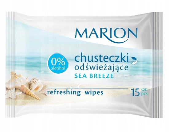 

Marion Chusteczki odświeżające sea breeze 15 sztuk