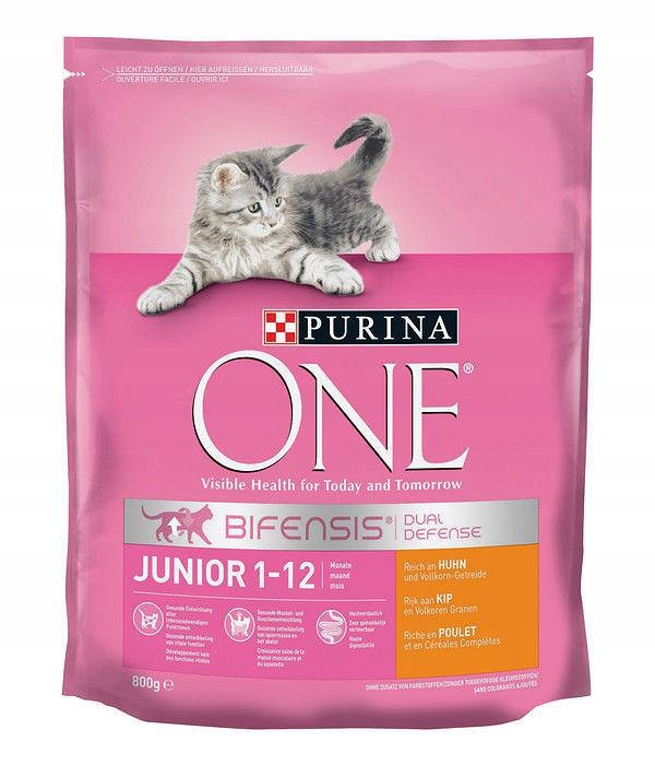 Purina One Junior Krmivo krmivo pro kočky 3x 800g