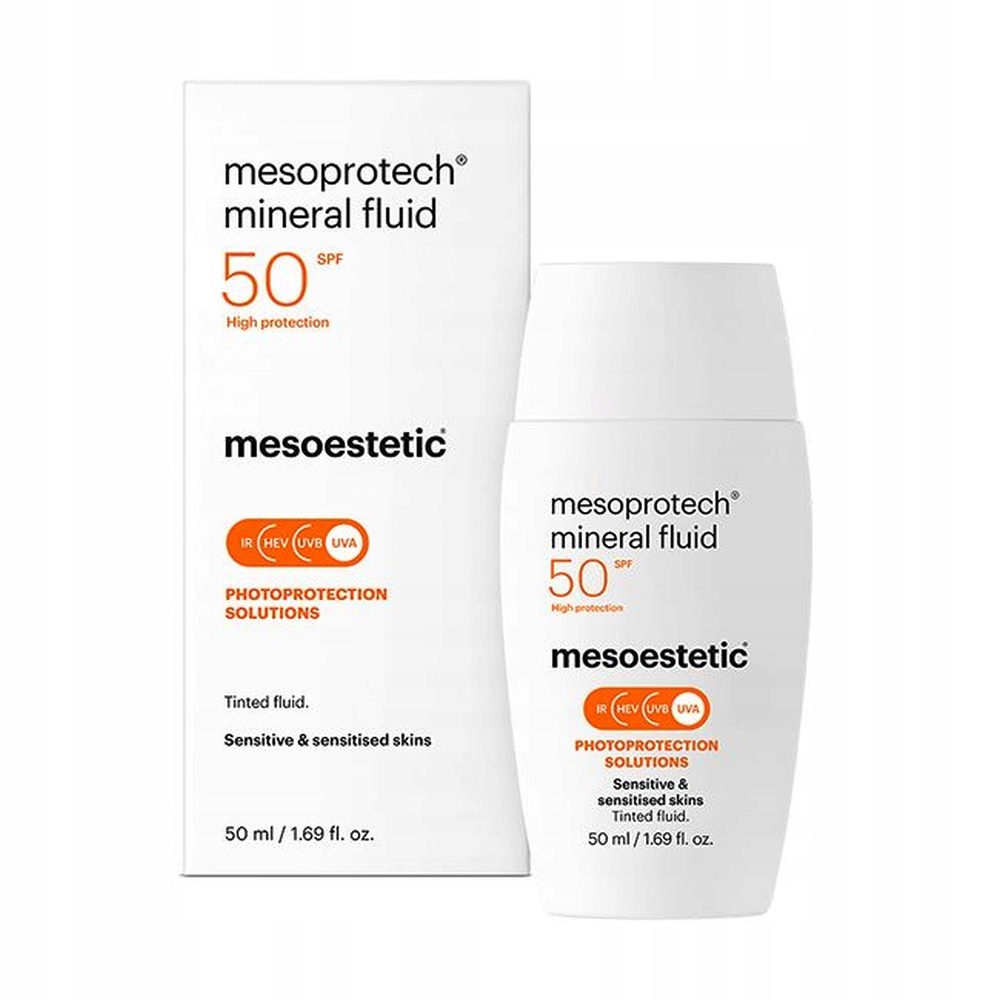 Mesoestetic Mesoprotech Mineral Fluid SPF50 Krem dla skóry wrażliwej 50ml