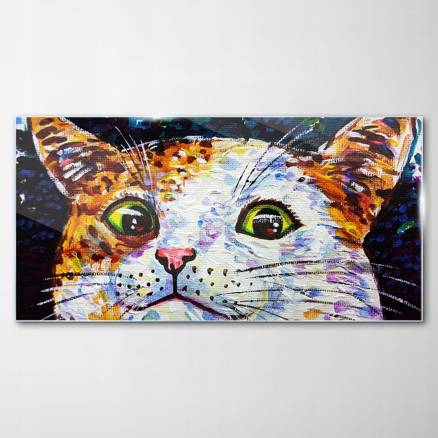 Tvrdený sklenený obraz Mačka Oči Zviera 100x50