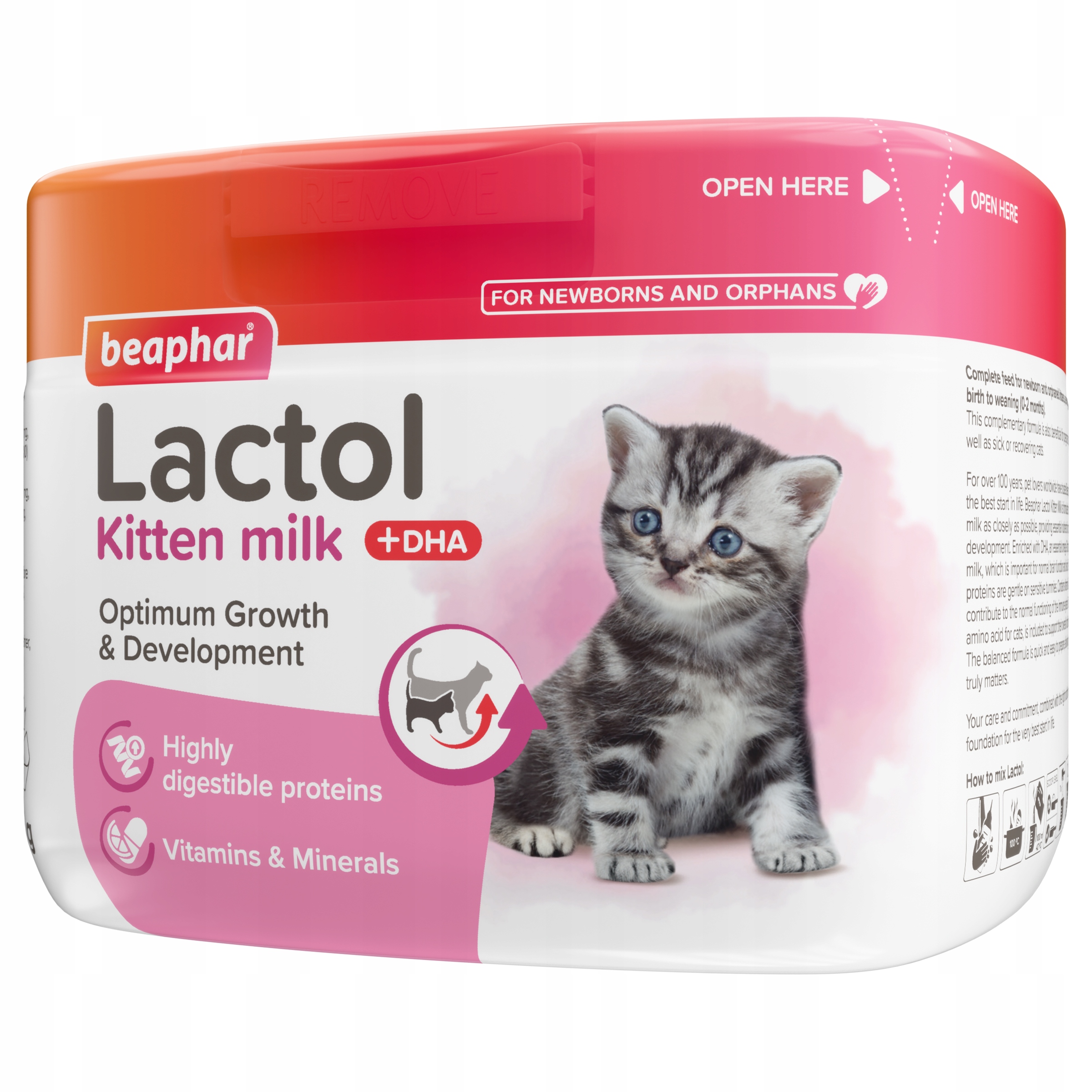 Beaphar Lactol mleko zastępcze dla kota 500g dla kociąt, kotek karmiących