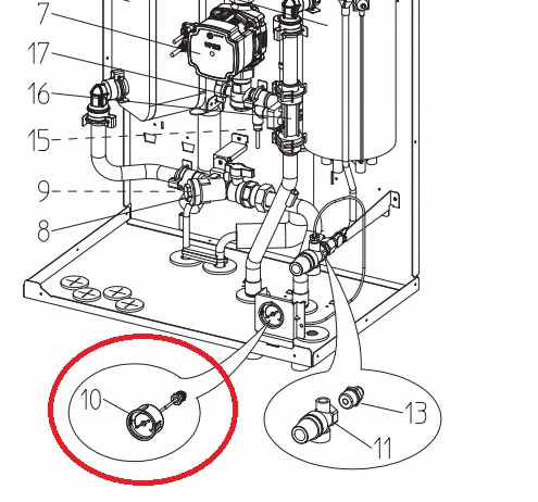 245172 S70C20205 Manometer Mitsubishi