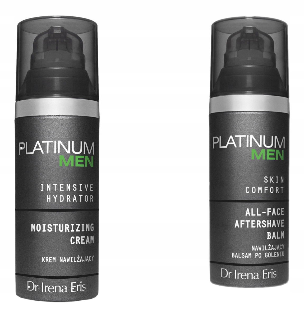 Dr Irena Eris Platinum Men krém na obličej a oči balzám po holení 2x50 ml