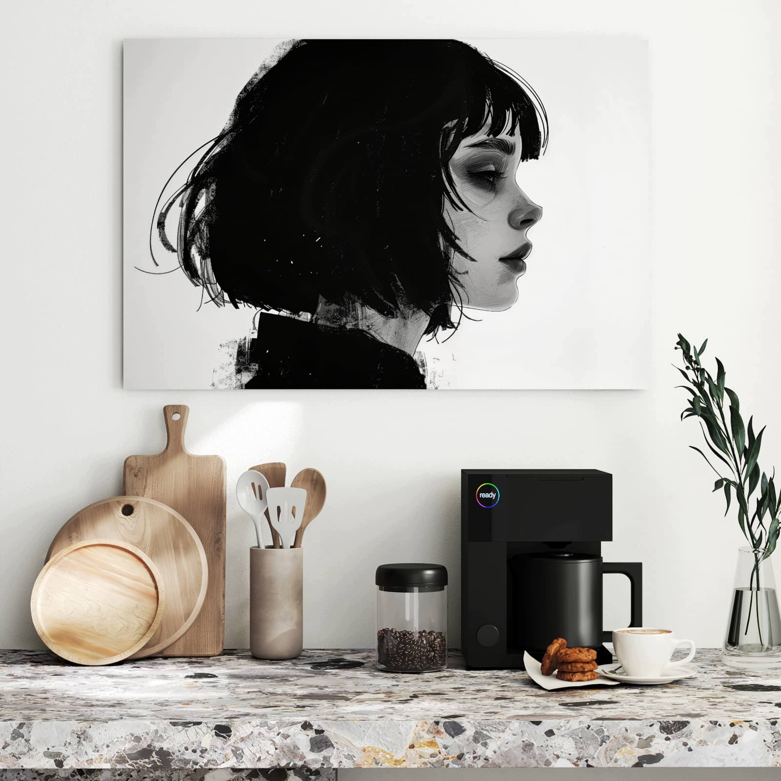 Magnetická tabule Sylwetki Portrét 90 × 60 cm