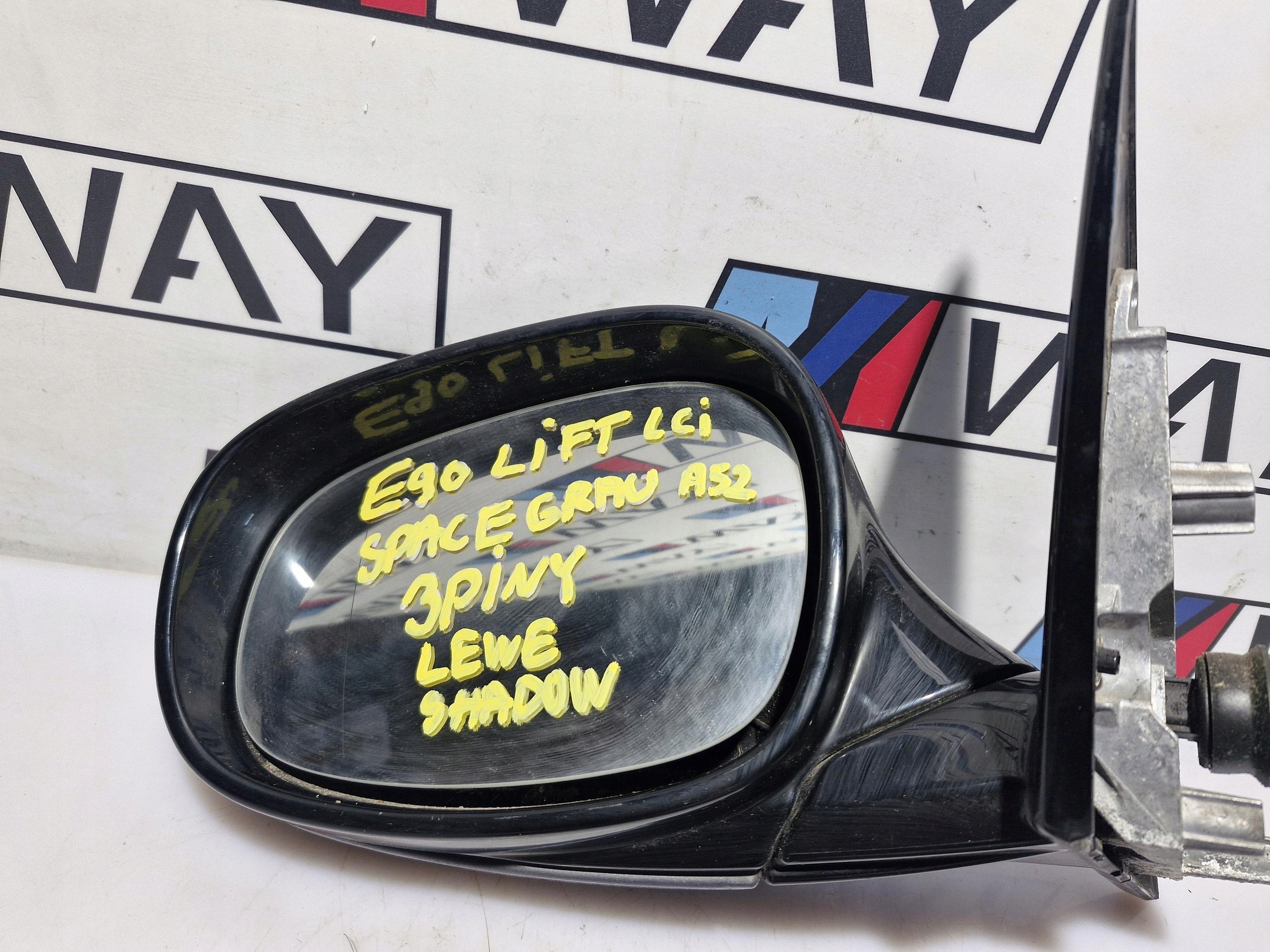 BMW E90 LIFT LCI mirror left 3 PIN A52 SPACEGRAU SHADOW
