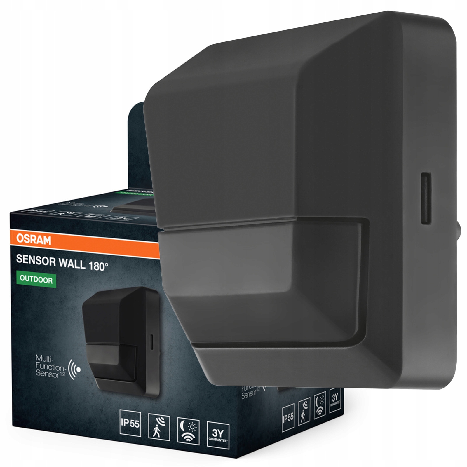 Snímač pohybu a soumraku světla Venkovní Led Šedá IP55 Osram