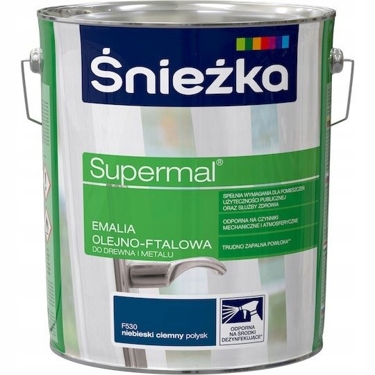 Śnieżka Emalia Olejno-ftalowa 10l C.Niebieski F530