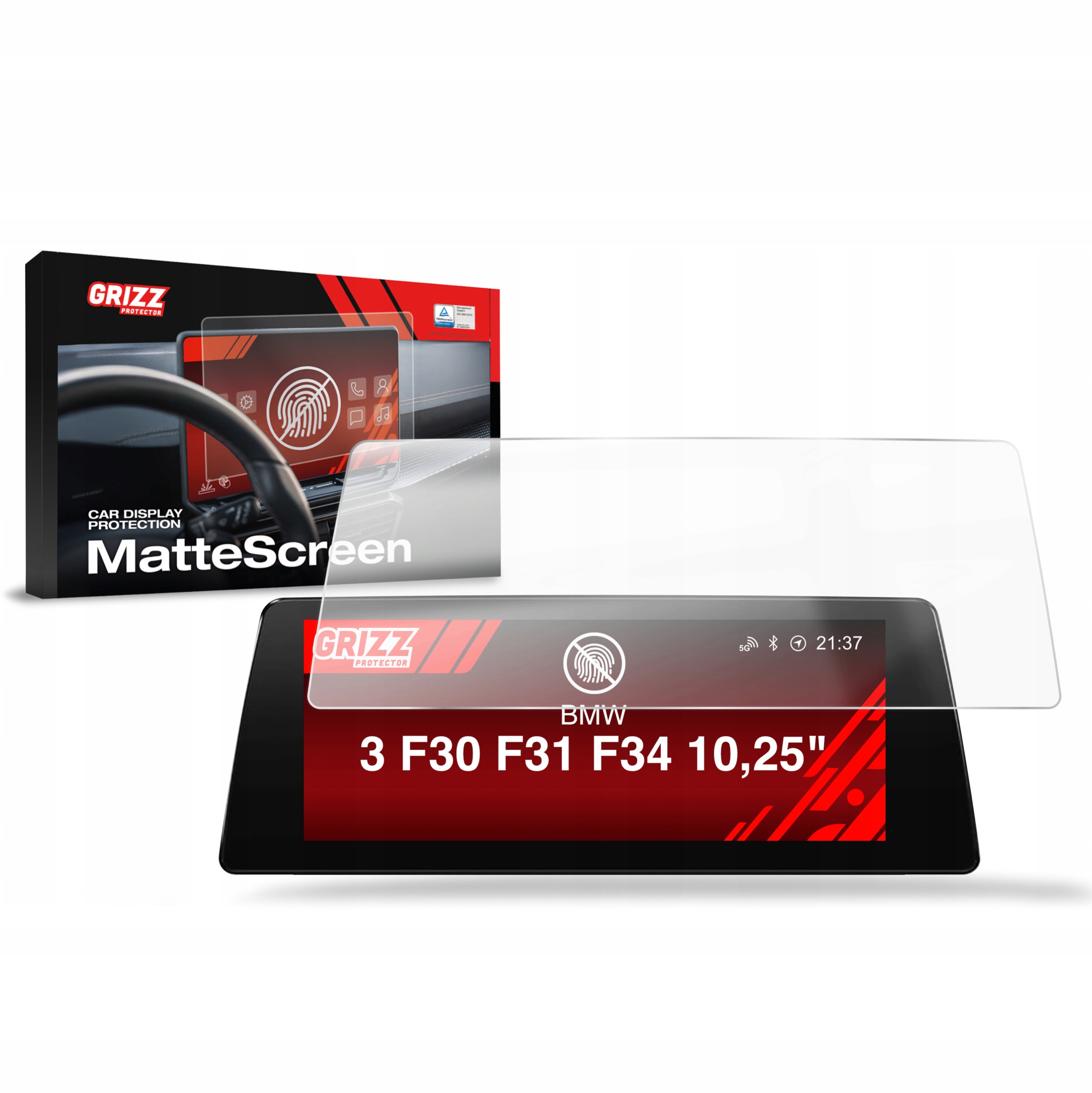 Folia Antyodciskowa do Bmw 3 F30 F31 F34 Android Radio 10,25" (2012-2020)