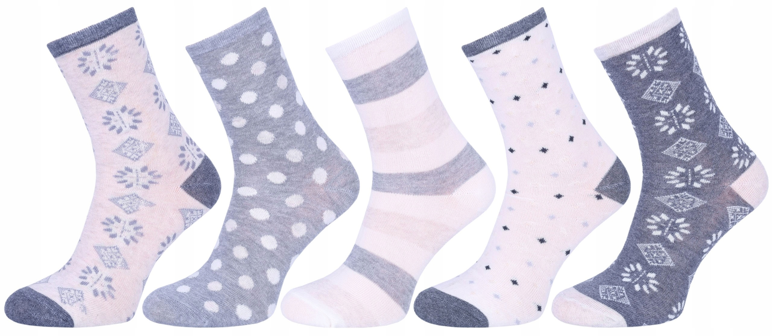 

5x damskie skarpetki w różne wzory Primark