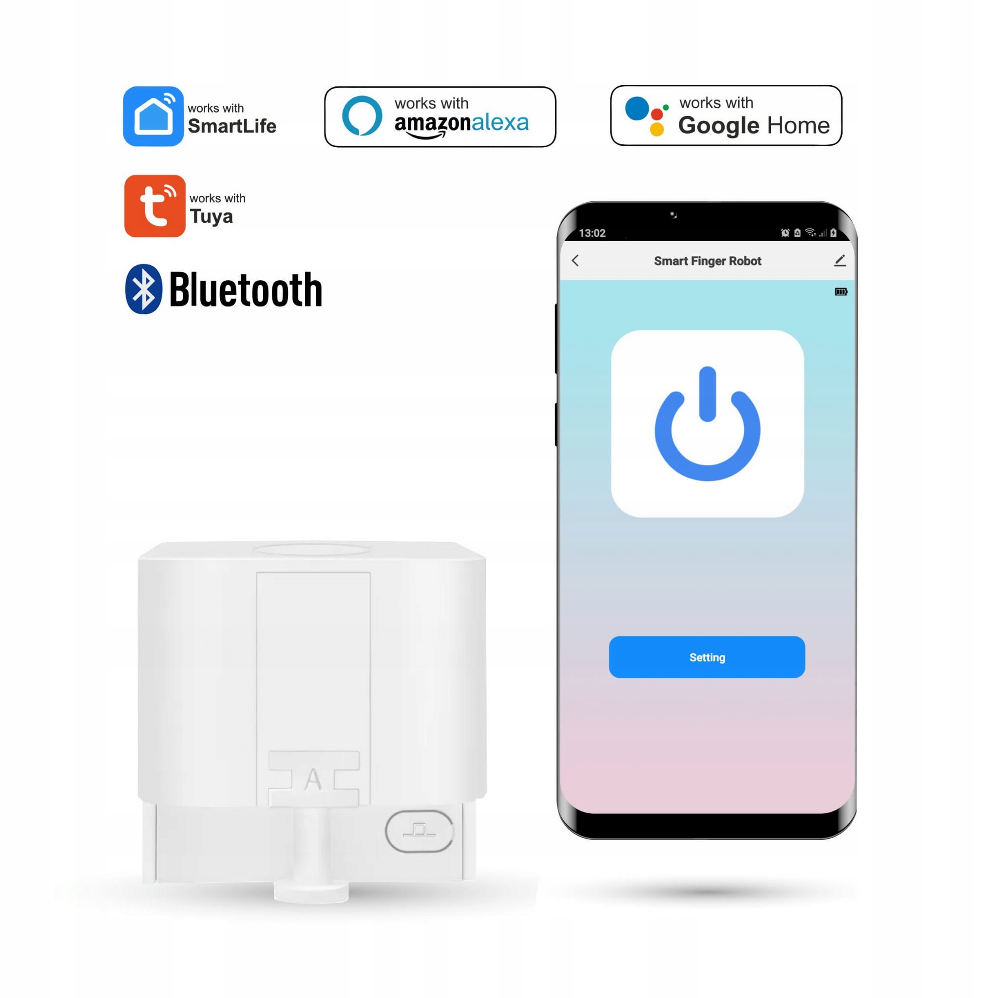 Chytrý prstový Bluetooth robot Tuya SmartLife