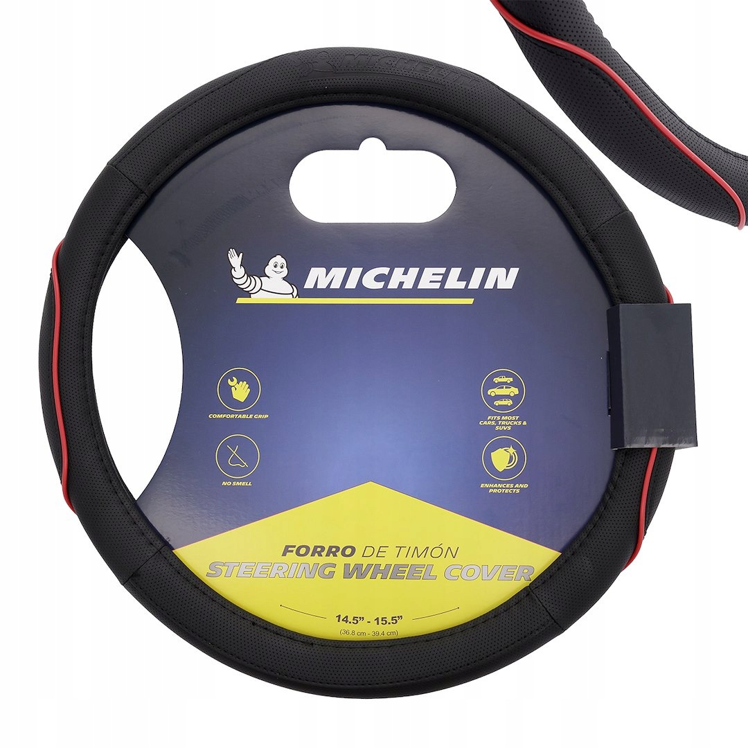 Michelin Pokrowiec na kierownicę Czarny Czerwony M 36,8-39,4cm