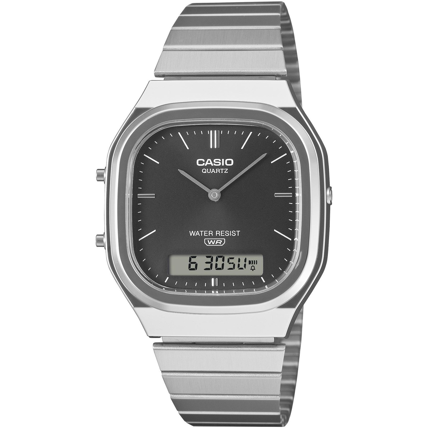 Hodinky Casio Vintage AQ-240E-1AEF stříbrný náramek