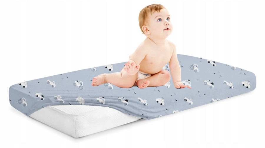 PRZEŚCIERADŁO DO ŁÓŻECZKA Z GUMKĄ BAWEŁNA 100% 140x70 BABYMAM Marka Babymam