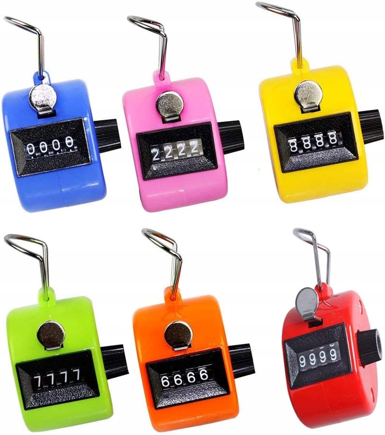 Klikacz Kliker Pedometr Licznik Krokomierz Różowy Marka inny