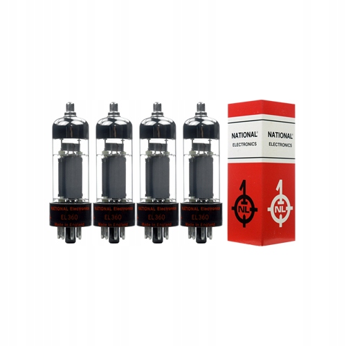 Výkonová pentoda EL360 EL36, CV5830 Nos National 4 ks vybraný čtverec