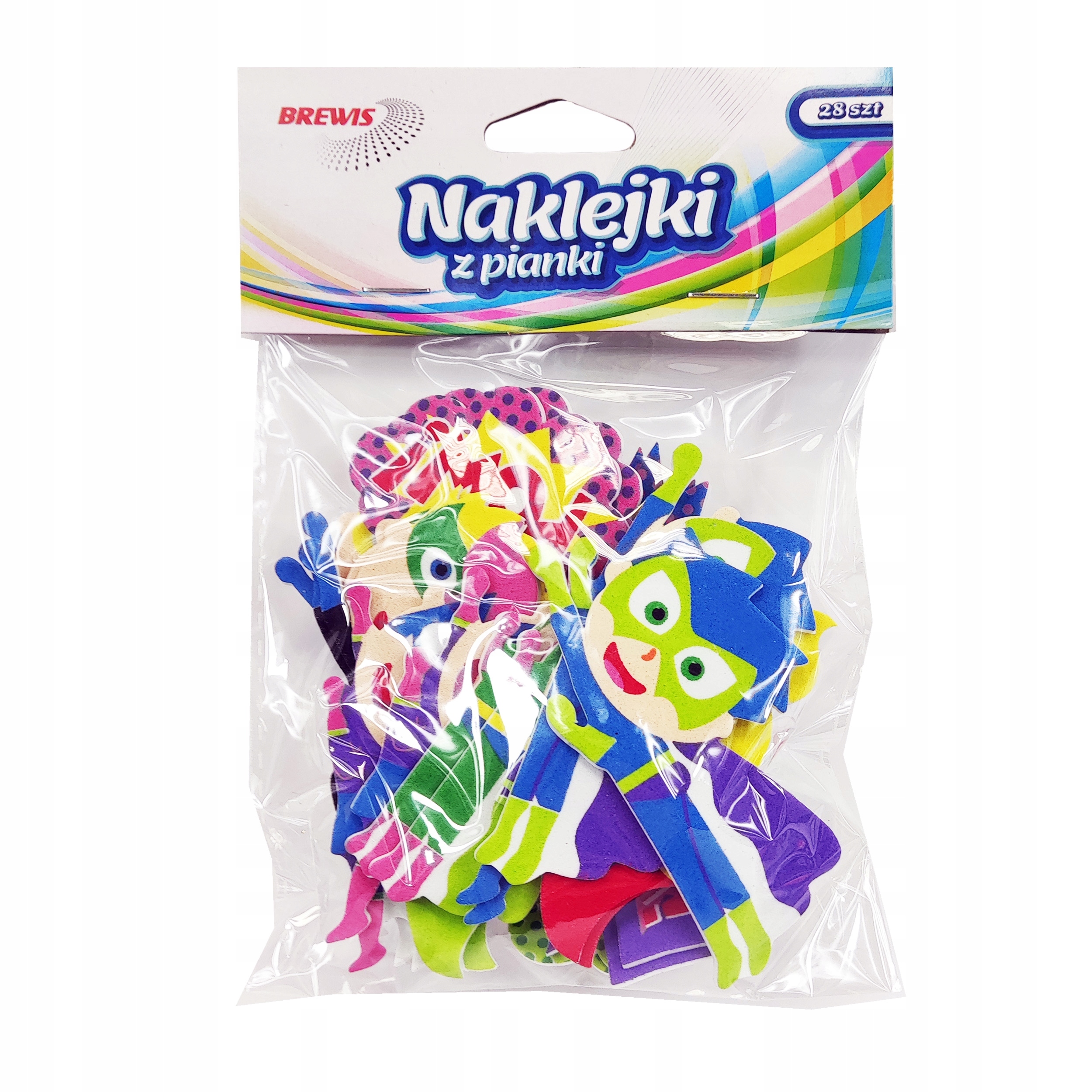 

Naklejki Z Pianki Superbohater 28szt. PVC54 Brewis