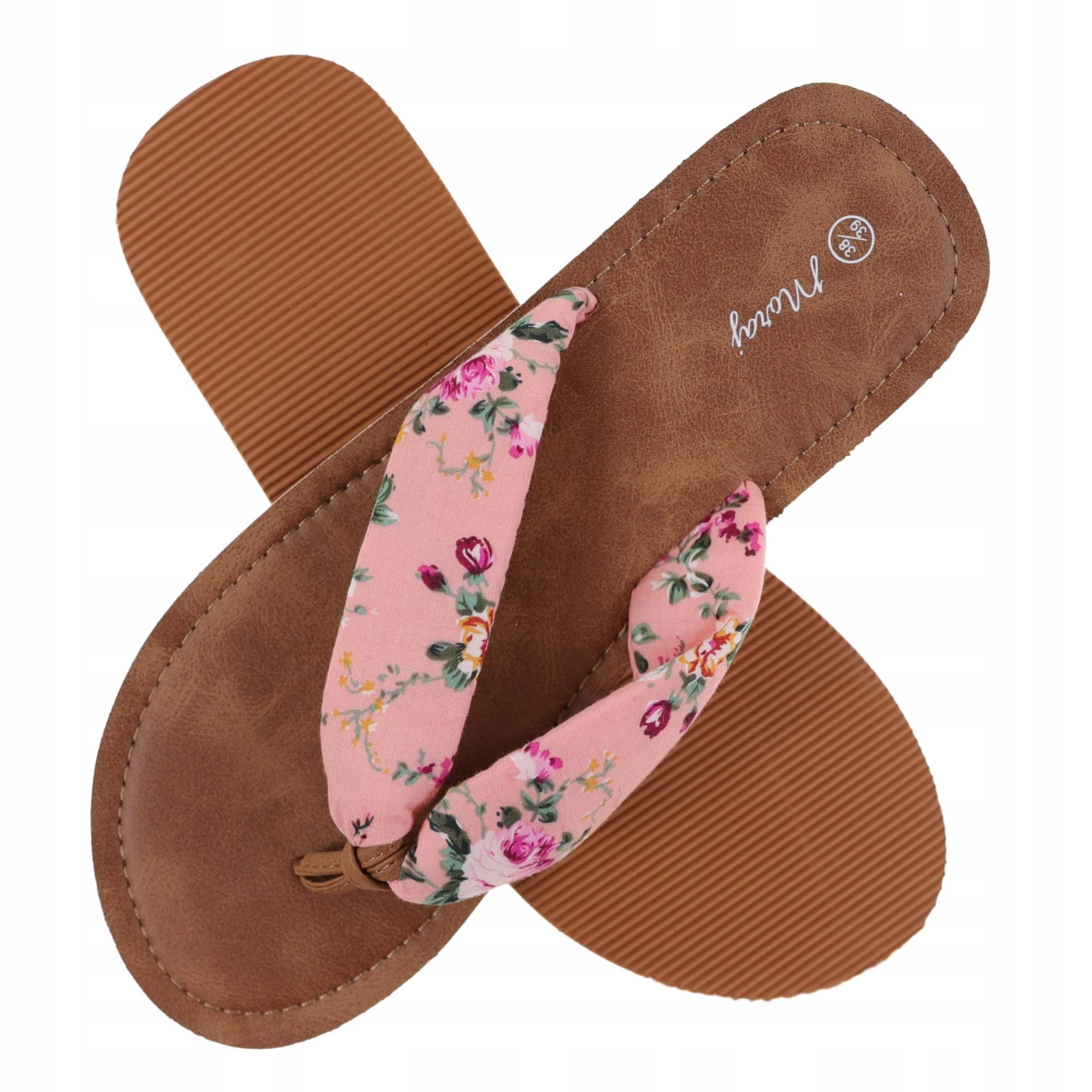 

Klapki damskie letnie japonki Moraj kwiatki 38-39