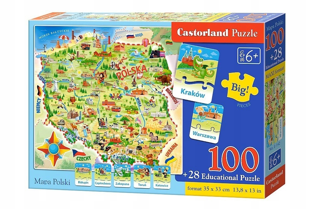 

Puzzle Mapa Polski-Edukacja E-142