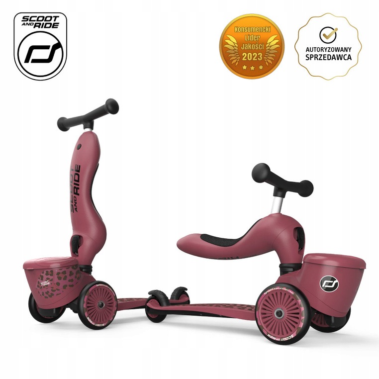 Highwaykick1 Lifestyle 2w1 – Jeździk i hulajnoga 1-5 lat – Wildcat (Scootan