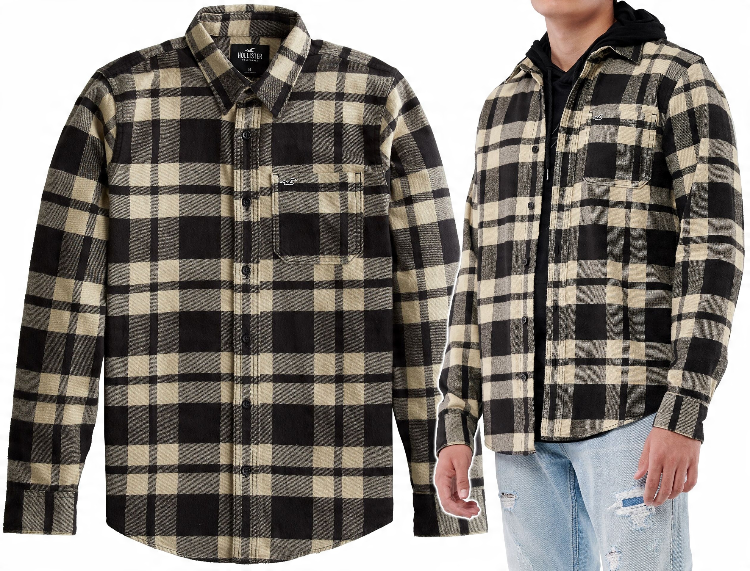 

Hollister Abercrombie Koszula Flanelowa Usa XL