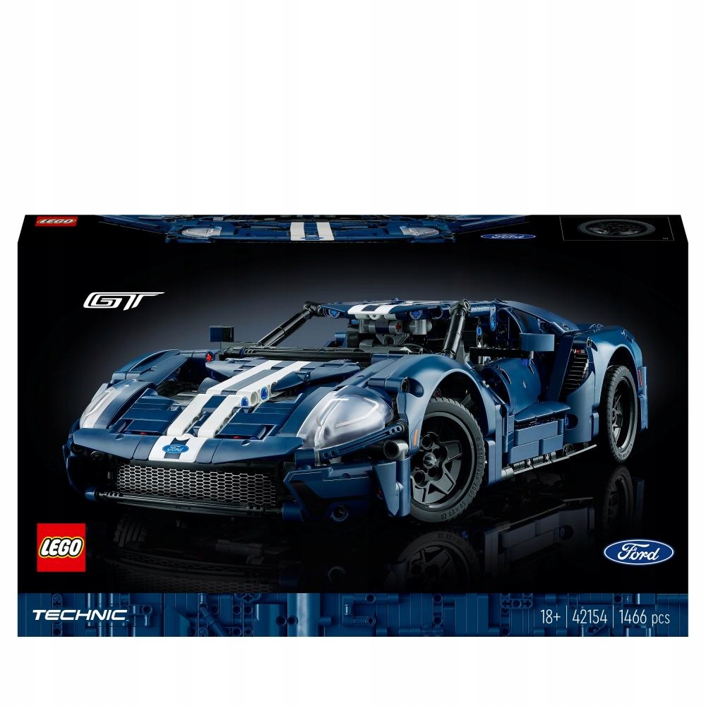 LEGO TECHNIC Ford GT, wersja z 2022 roku 42154 Stan opakowania oryginalne