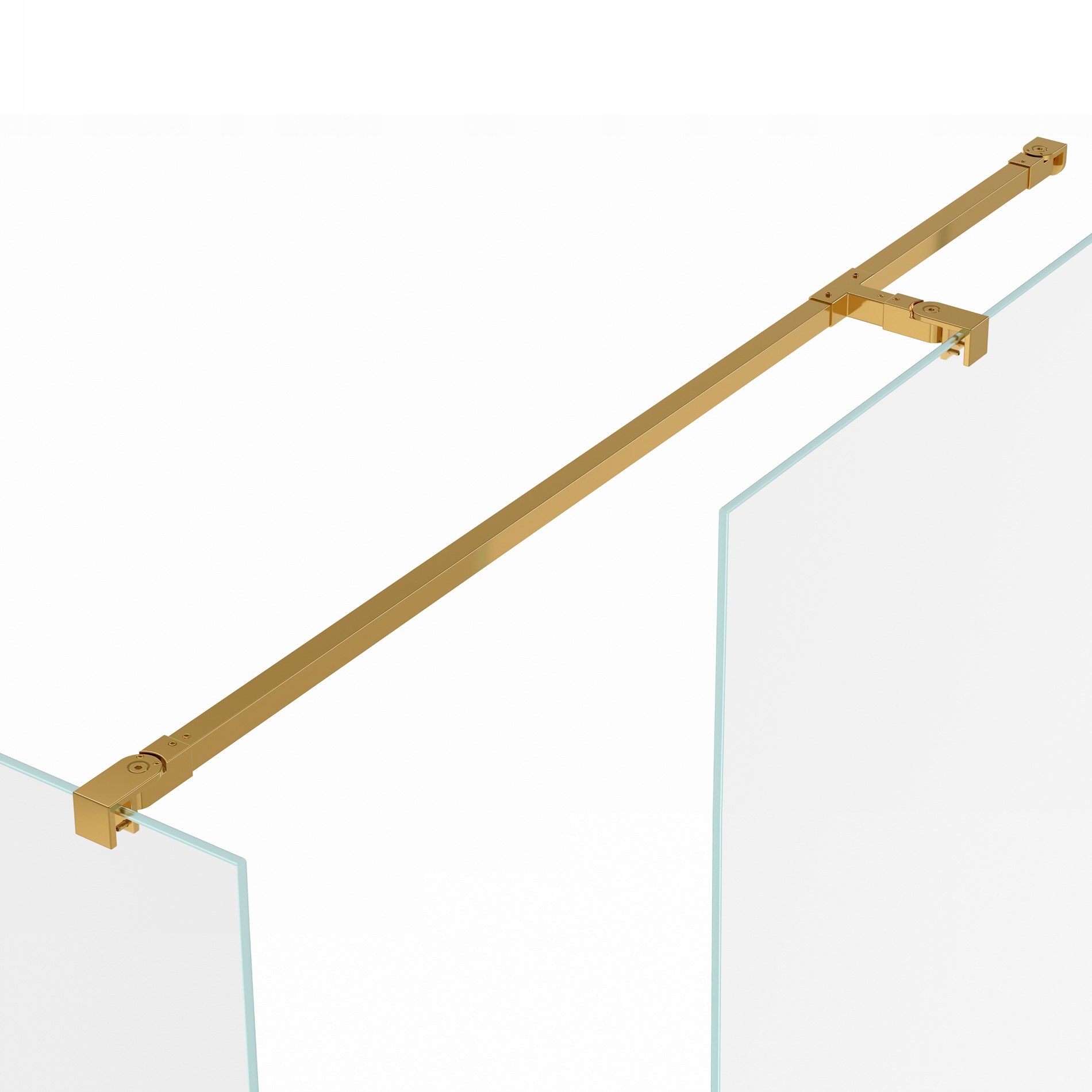 Stabilizátor Držák Sprchového Koutu Křížový Zlatý Lesk 120 cm