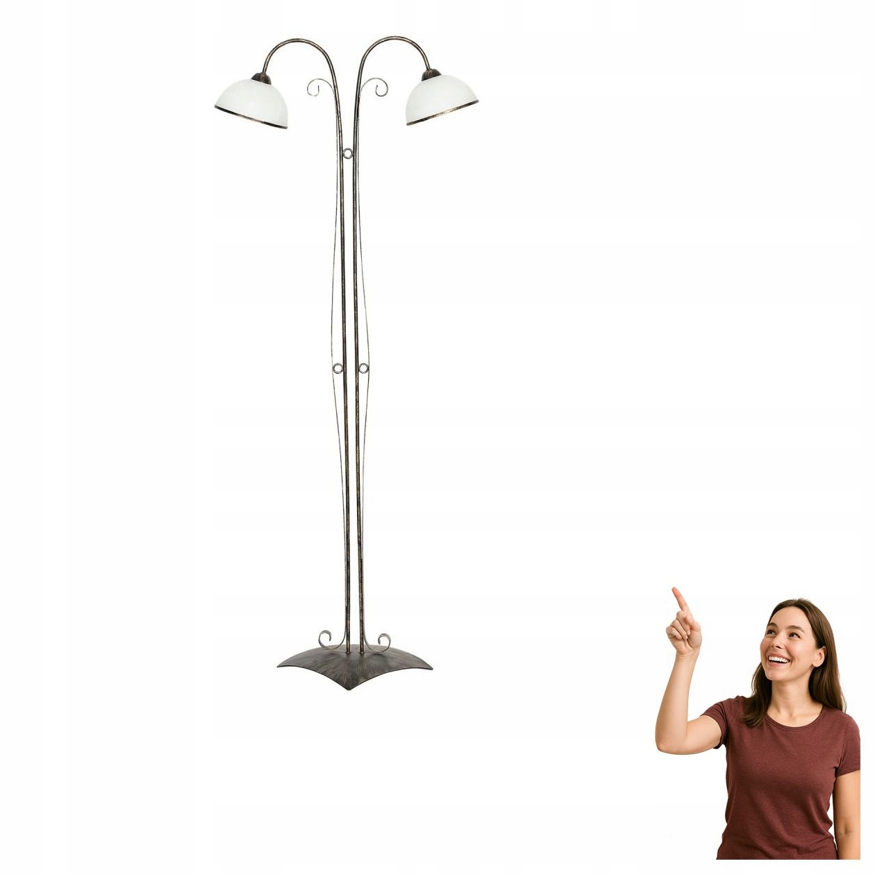 Podlahová lampa Antica 3923 Luminex