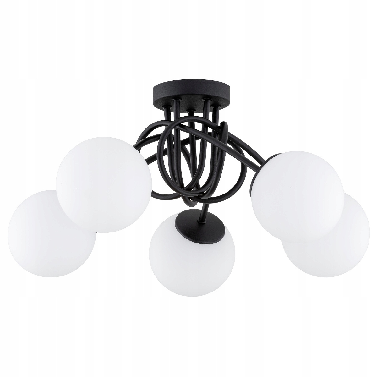 Závěsné Stropní Svítidlo Stropní Svítidlo Loft Kroucená Na Skleněné Stínítko Kula 5 x E27