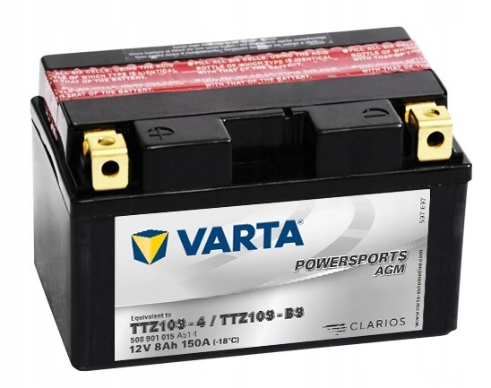 

Akumulator żelowy Varta YTZ10 TTZ10 12V 8Ah 150A
