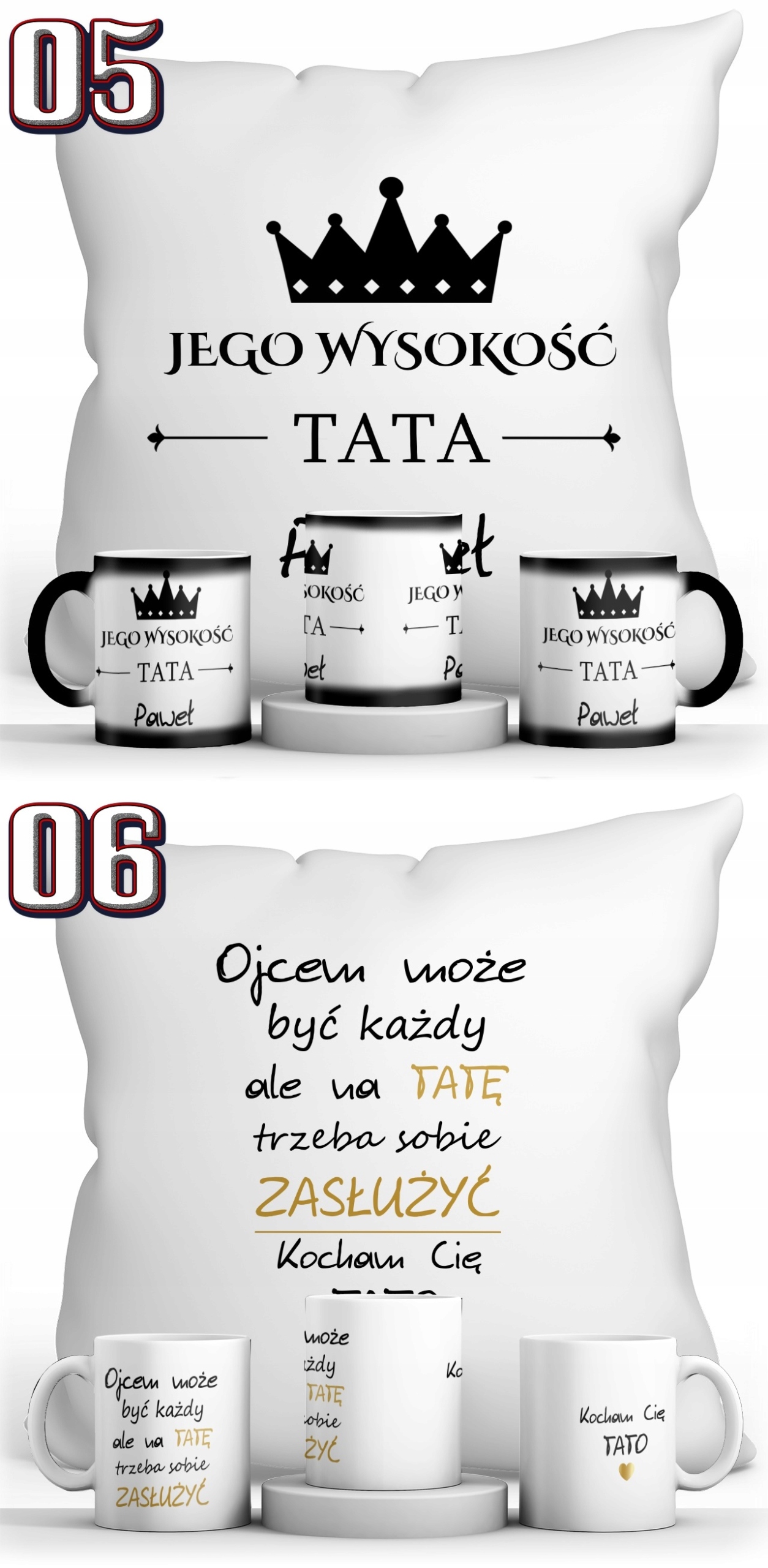 ZESTAW DZIEŃ OJCA MAGICZNY KUBEK + PODUSZKA Kod producenta zestaw_na_dzień_ojca