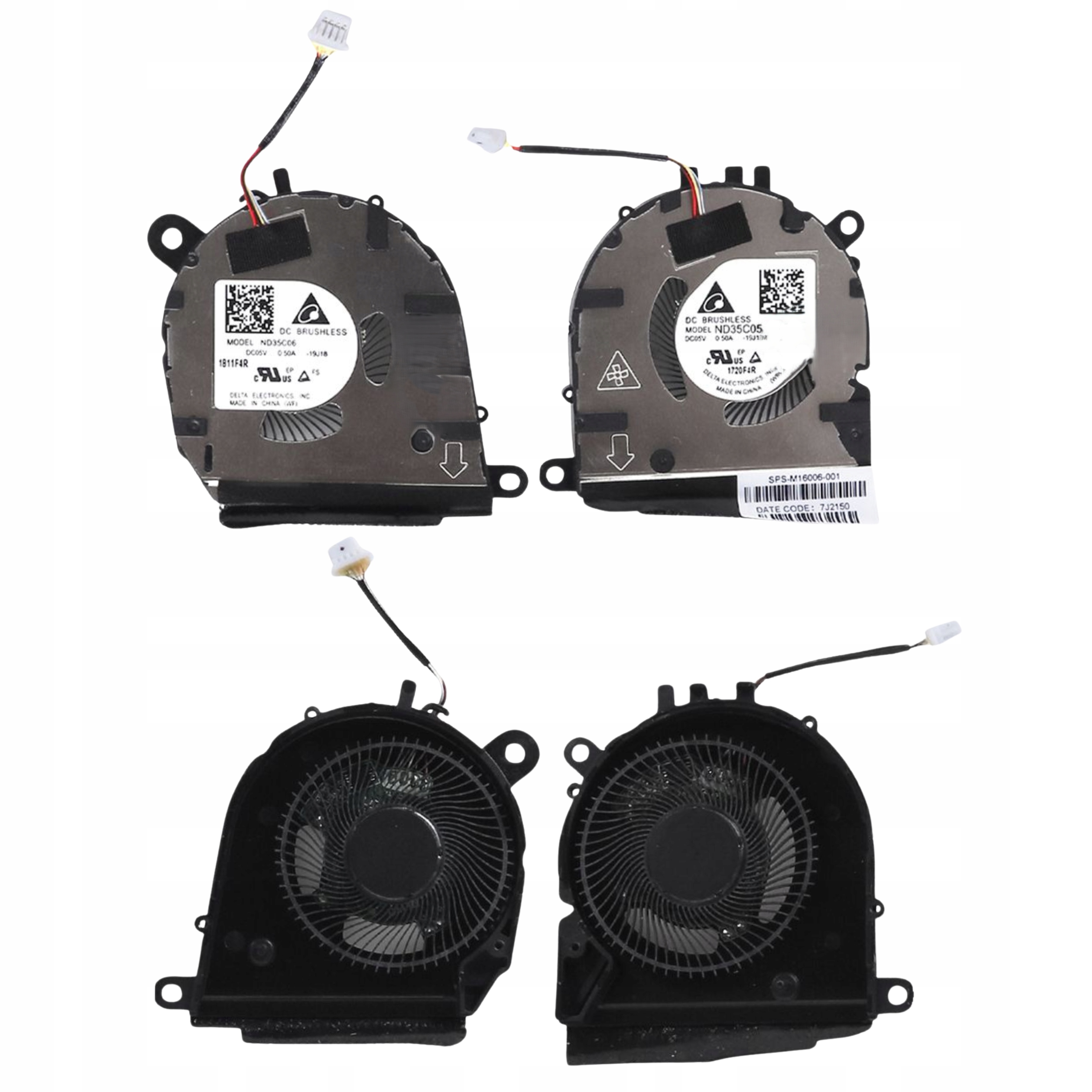 Ventilátory Pro Hp Elitebook 1030 G7 G8 1040 G7 G8 ND35C05 ND35C06 Cpu Gpu