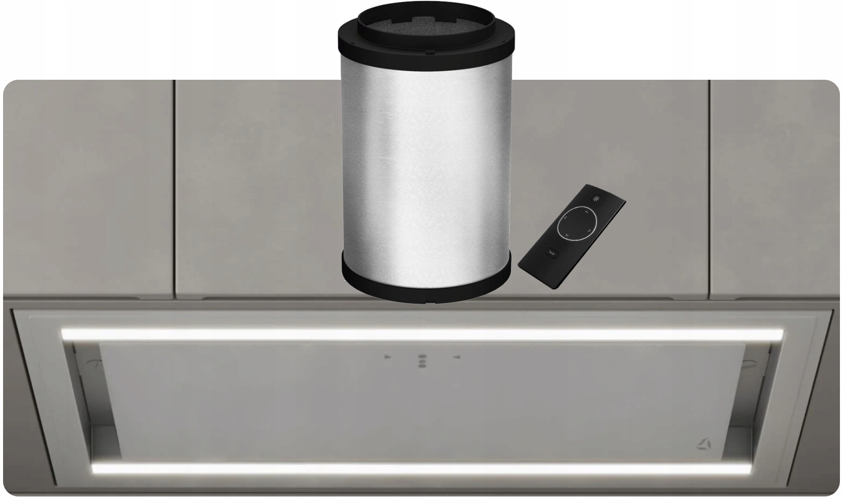 Okap Ciarko Design Duo Biały 55 cm Podszafkowy CDZ5505B Tłumik!