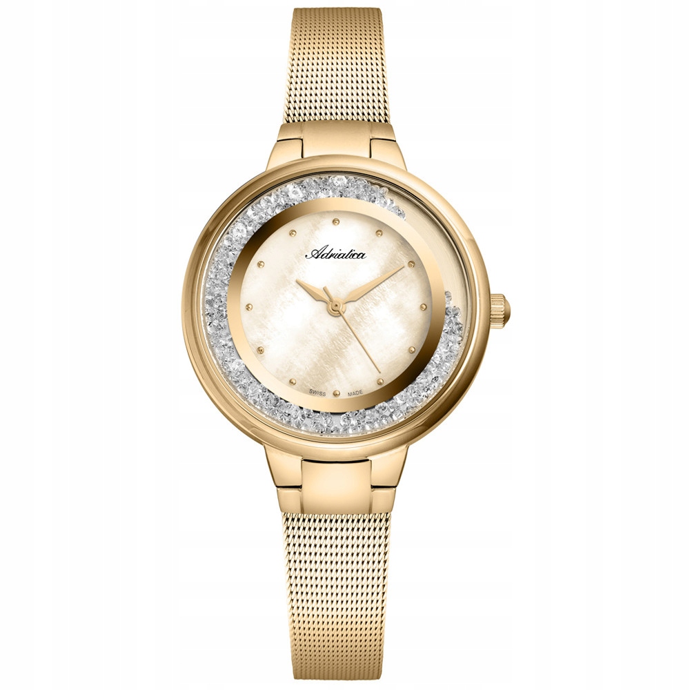 Dámské hodinky Adriatica A3720.114SQZ zlaté