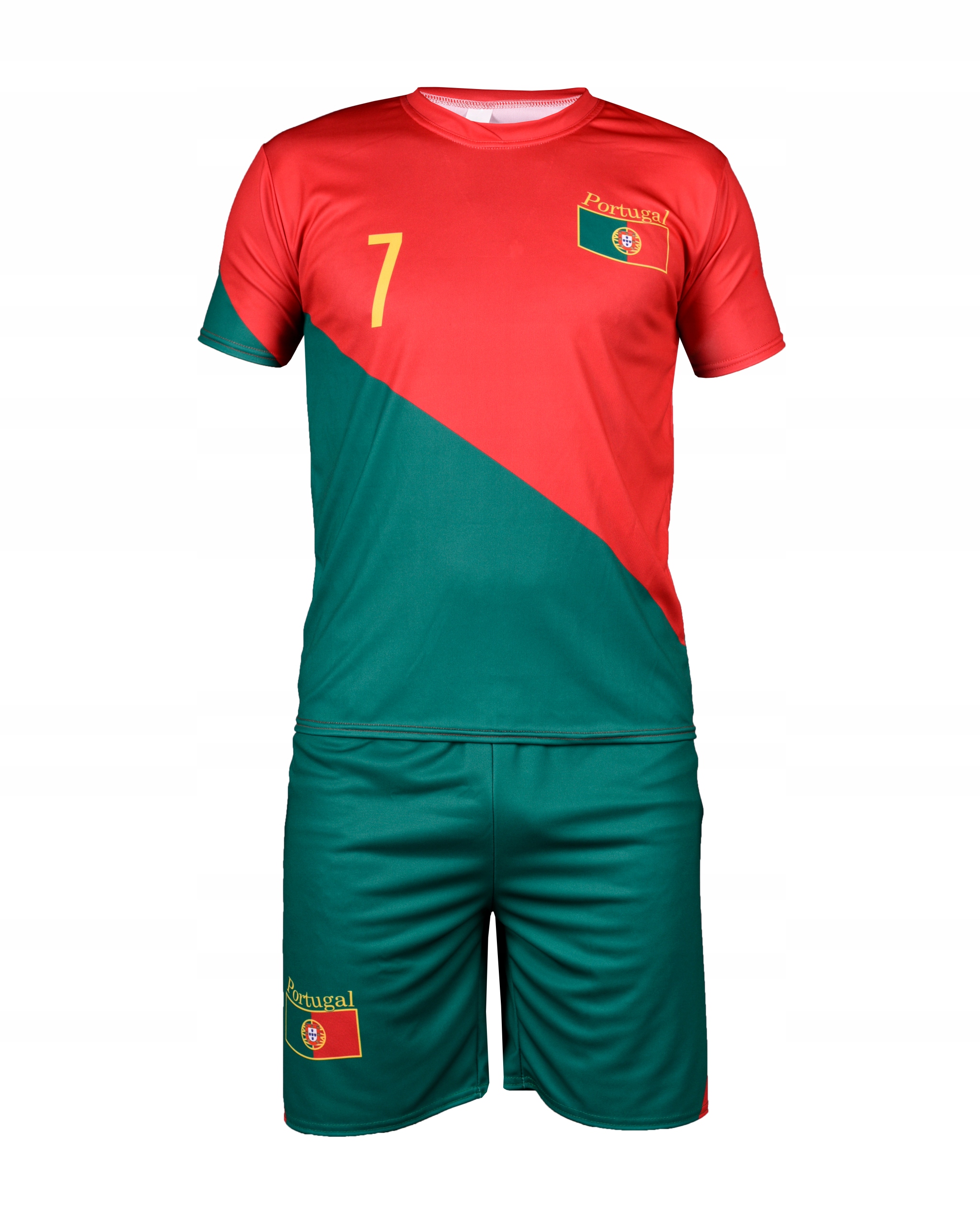 Strój piłkarski z getrami - RONALDO PORTUGALIA - S Marka Inna marka