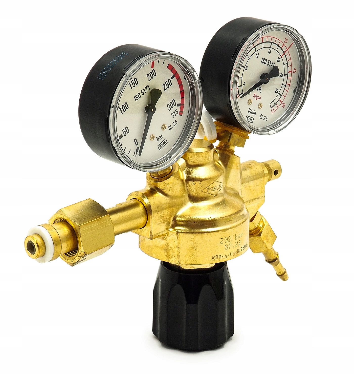 Redukce lahví Perun Argon a CO2 RBArg/KW-0,25WM Ar/CO2 pro argon