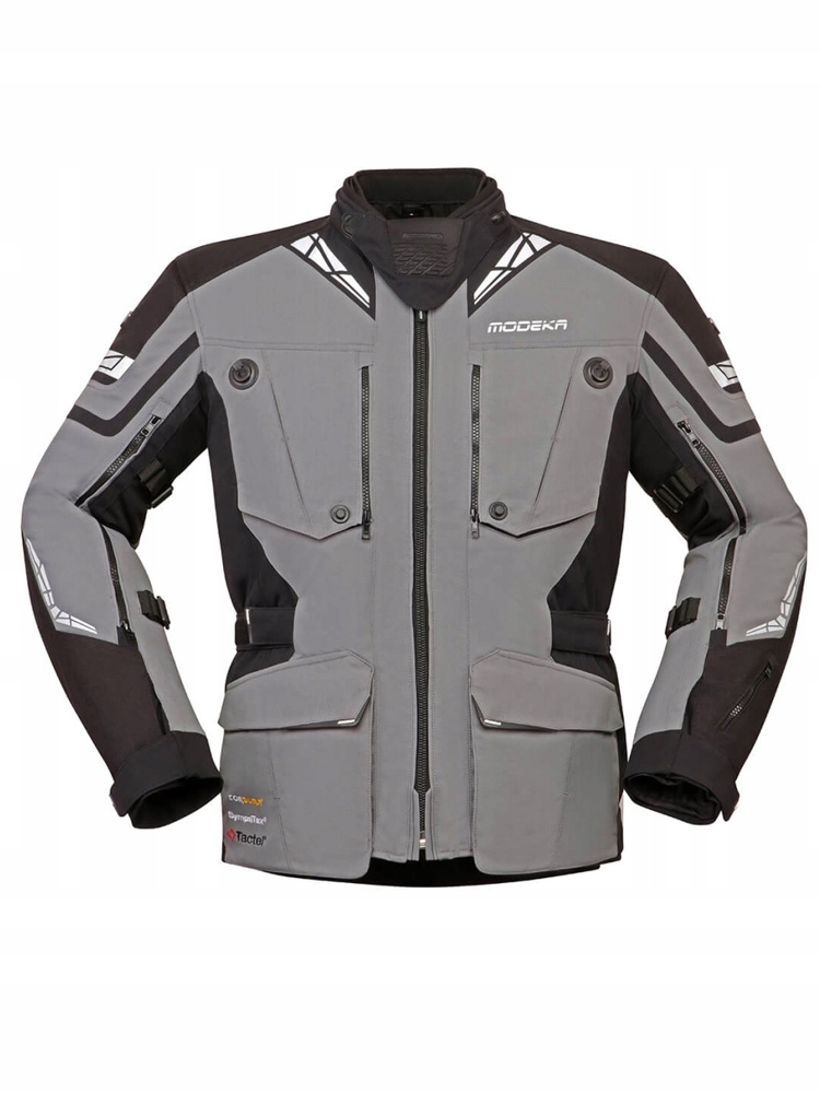 Kurtka motocyklowa tekstylna Modeka Panamericana II szaro-czarna XXL