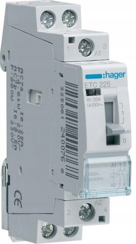 Tarifní stykač ETC225 25A 230V 2NO Hager