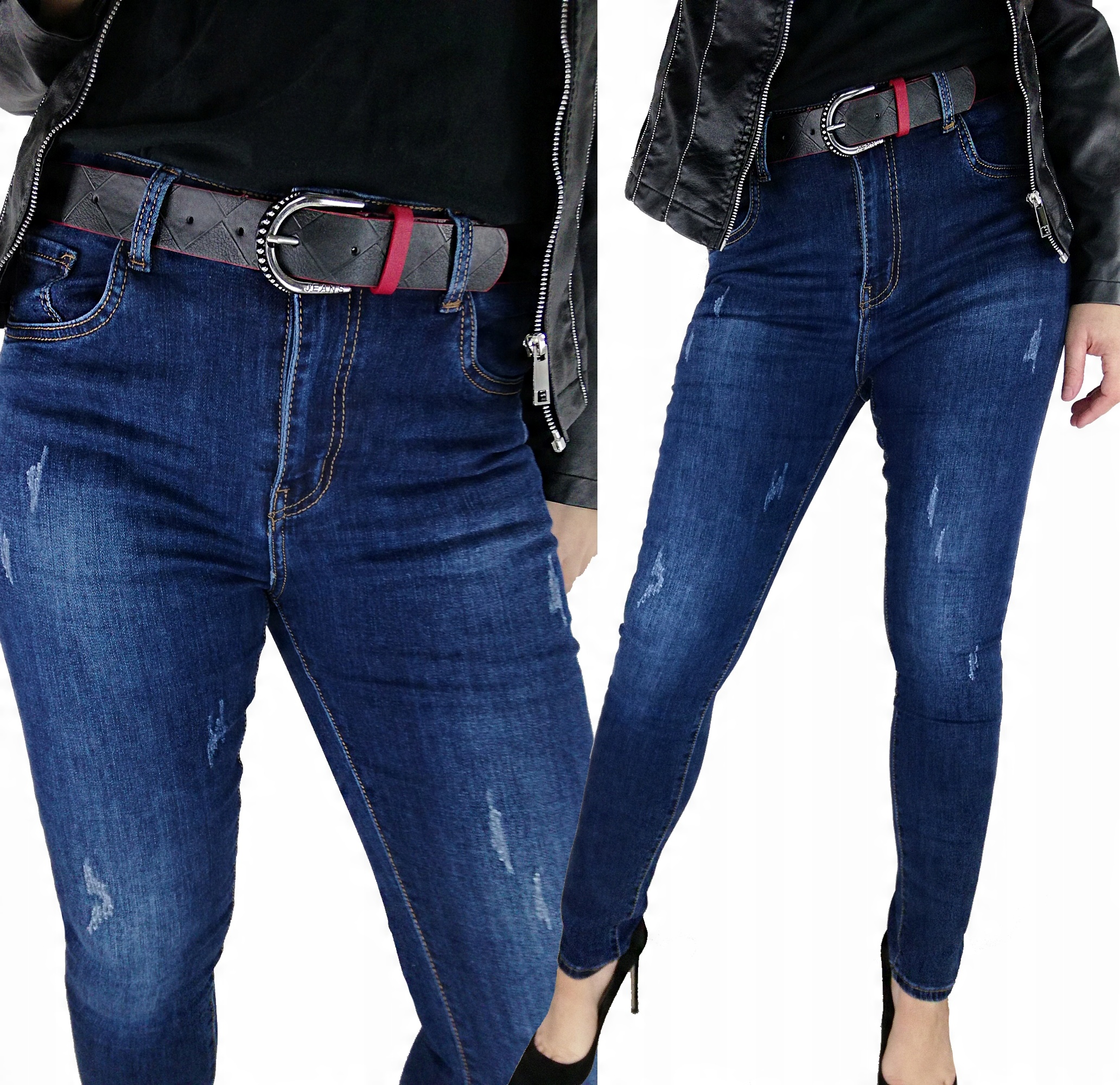

Klasyczne Miękkie Jeansy + Pasek 30 L Premium