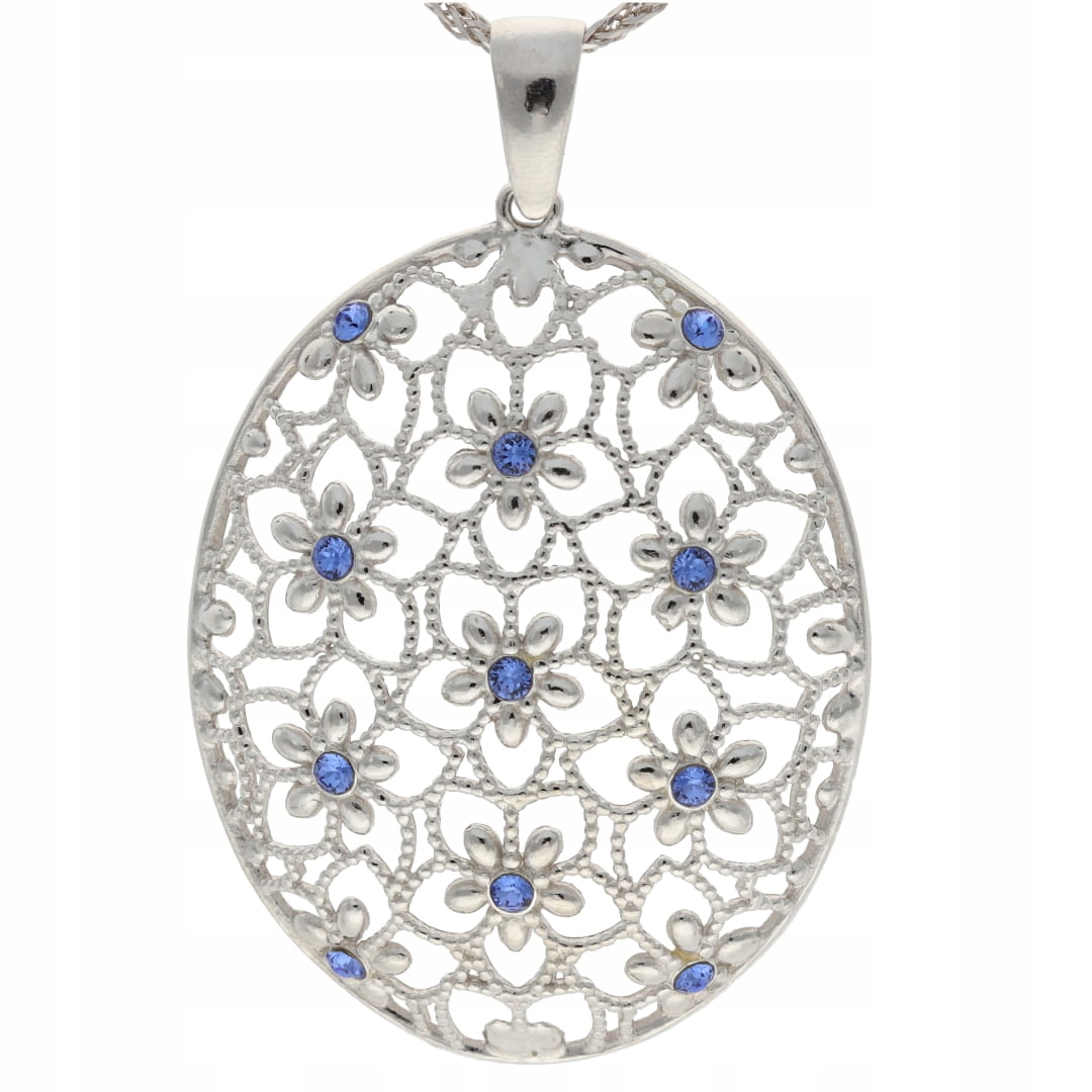 Ažurový přívěsek s krystaly Swarovski Sapphire