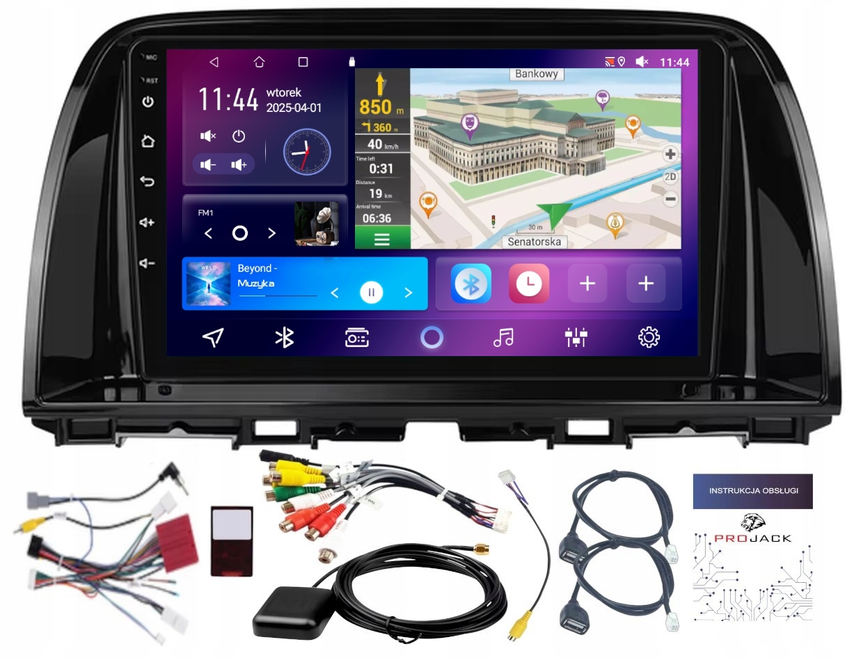 Autorádio S Navigáciou Mazda CX-5 2012-2017 Bt Android 6GB 128GB