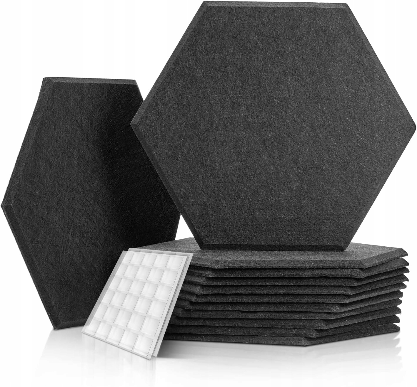 Akustické Panely Tonor 48 Ks Hexagon 30X26 CM, Prémiové Odhlučnenie Stien