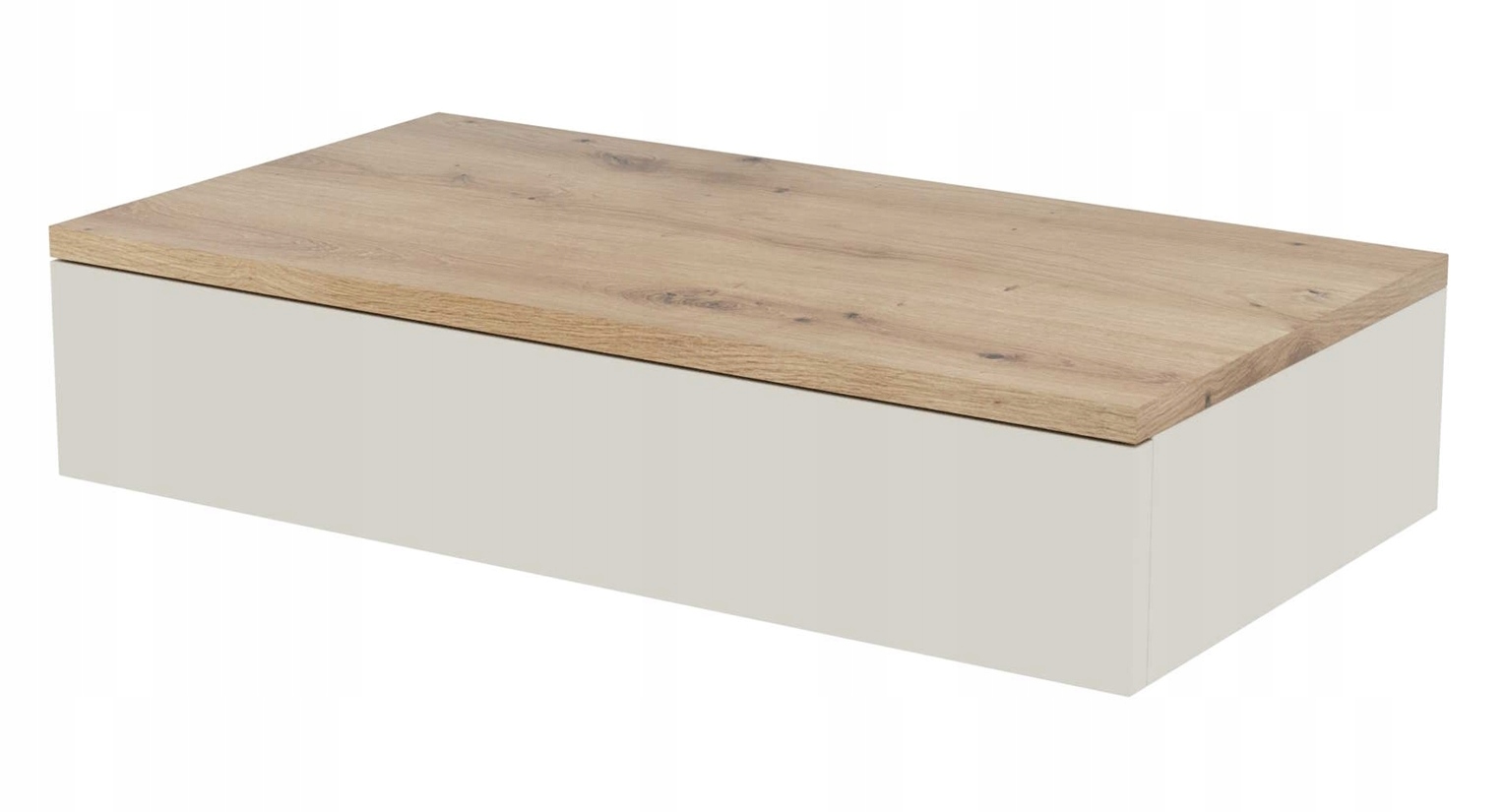 Závesná konzolová toaletka Lena 75 cm – kašmír, dub artisan clik-on