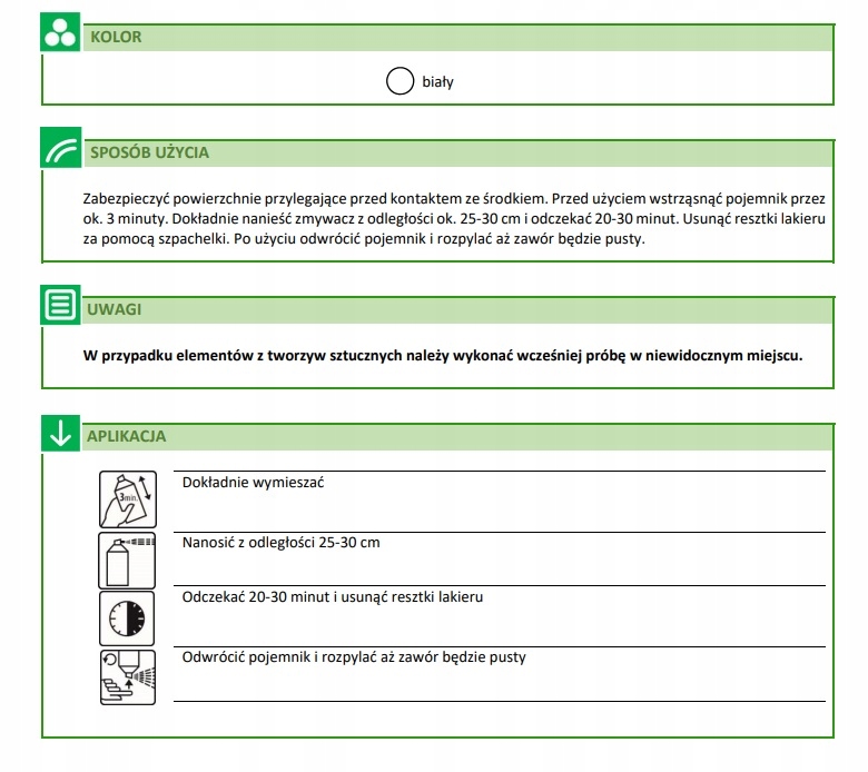 BOLL Zmywacz lakieru w sprayu 400 ml Numer katalogowy producenta 001402